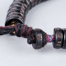 Natural Coconut Shell Beads Bracelet Buddha Tibetan Prayer Hand Carved Lucky