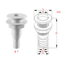 Thru Hull Bilge Pump Drain Vent Hose Fitting for Boat Marine Yachts (1) A