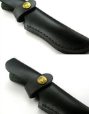 Outdoor Tools Straight Cutter Cow Leather Scabbard Pouch Cover Carry Holder