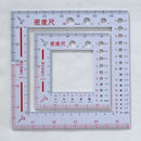 2Pcs Knitting Needle Gauge Size Metric Ruler for DIY Crochet Sewing Embroidery