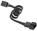 25cm Motherboard 4Pin PWM Fan Power Adapter Splitter Extension Cable Wire Cord