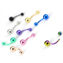9Pcs/Bag Ball Belly Button Bar Navel Ring Barbell Body Piercing Women JewelES