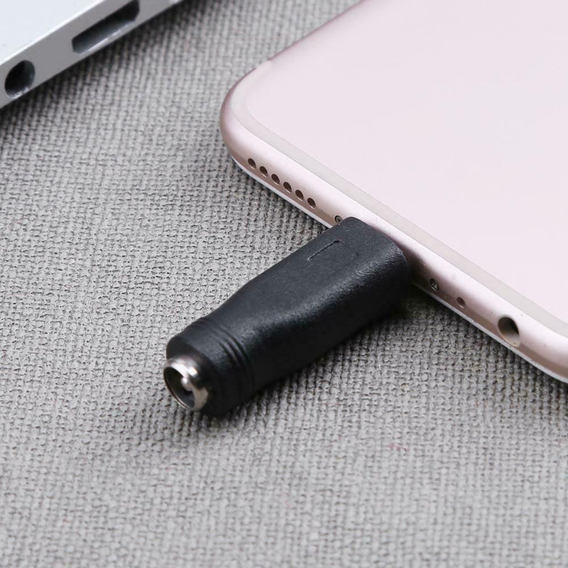 DC 5.5x2.1mm Female to Micro USB Male Power Converter Charger Adapter