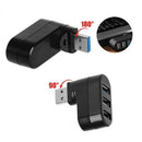 3 Ports USB Hub Extension 2x USB 2.0 1x USB 3.0 Multi USB Hub Splitter 180