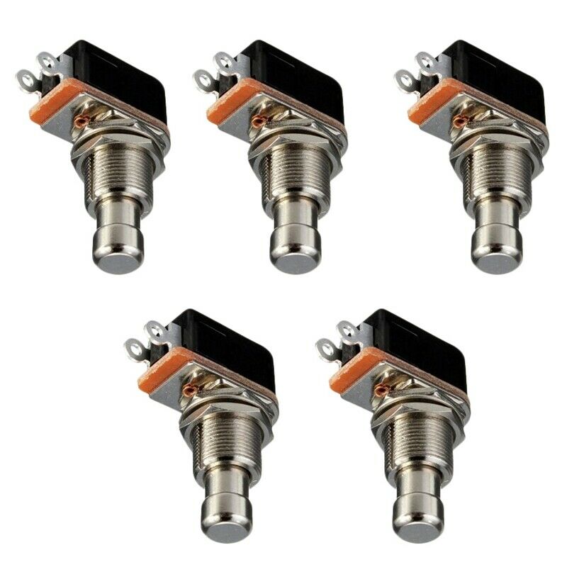 Guitar Effects Pedal Box Momentary Spst Button Stomp Foot Switch Push Butto