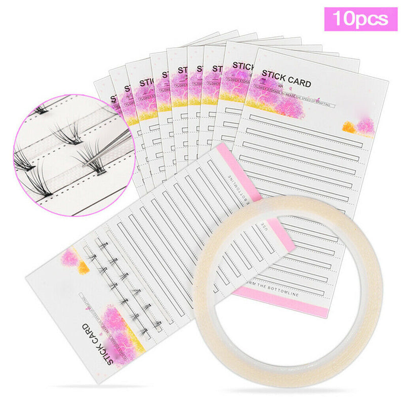 Set of 10 Professional Eyelash Extensions Russian Volume for False Eyelashes