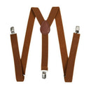 Unisex Clip on Suspender Elastic Y-Shape Back Formal Adjustable Braces, BrowU2V1