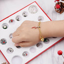 1 Set Themed Decorative Chain Christmas Bracelet Kit Chic Wrist DIY Ornament