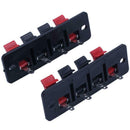 5pcs 4 Way Press Release Stereo Speaker Connector Terminals Strip Lock D3X7