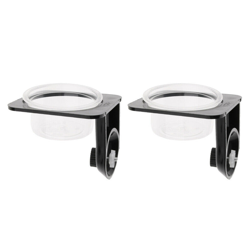 2Pcs Insect Spider Reptile Tank Food Water Feeding Bowl Breeding Box Terrarium