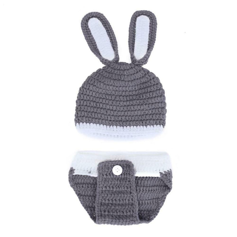 2pcs/Set Infant Baby Photography Props Clothes Rabbit Shaped Hat+Shorts