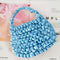Ribbon Hand-woven Women Handbag Ladies Crochet Handmade Totes Clutch Bags