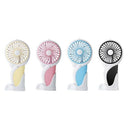 Handheld Electric Mini Portable Outdoor Fan Foldable Handle Desktop Cartoon