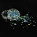 4Colors/Set Nail Art Stickers Nail Decorations Glass Shards Tool~ Decals
