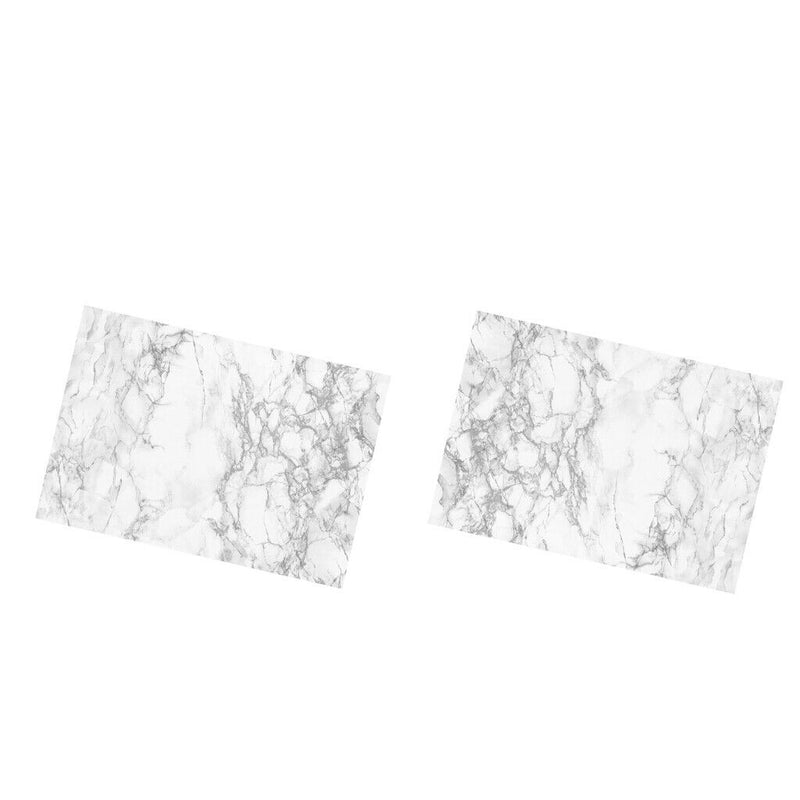 Set Of 2 Marble Contact Paper Waterproof Wall Paper For Bathroom Decor