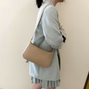 Women Solid Evening Clutch Shoulder Handbags PU Leather Totes Bags (Khaki)