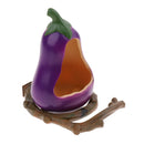Bird Small Parrot Pigeons Stand Feeding Cup Eggplant & Pepper
