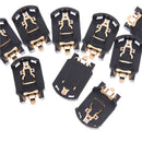 10PCS Plastic Housing CR2032 Button Cell Battery Socket Holder Case M&O