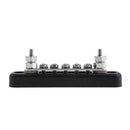 Bus Bar 12V 5 Way Gang Terminal Block 5x4 Marine Caravan Solar Black New 60 Day