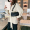 Retro Handbag Women Crocodile Leather Tote Office Lady Shoulder Bag (Black)