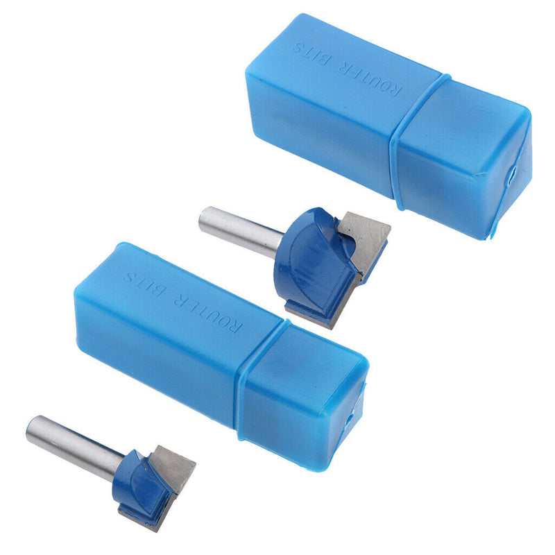 2 Pieces Woodworking CNC Engraving V Groove Router Bit Heavy Duty - 8mm Shank