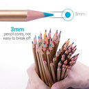 Professional 72 Colored Pencils Set Water Color Pencils with Brush Protecti