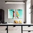 2pcs Full Drill Cartoon I Love You Diamond Painting Crafts Cross Stitch 3 ETE