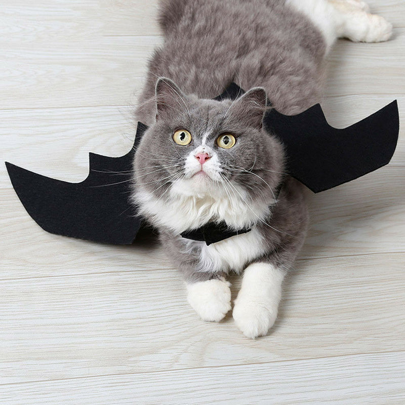 Pet Cat Dog Fancy Outfit Costume Bat Vampire Wings for Festival Party Decor Prop
