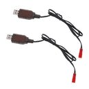 2 Pieces 4.8V USB to JST 2P Female Plug NI-MH/NI-Cd Batteries Charge Cables Cord