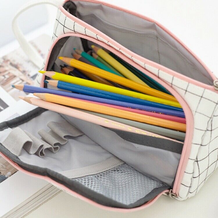 Big Capacity Pencil Pen Case Student Office College Middle School High Scho A6Y8
