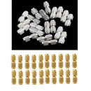 40Pcs Clasps Beads Connect Screw Clasps for Jewelry Making Findings Clasps