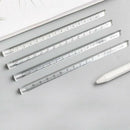 15cm Transparent Straight Ruler Students Stationery Simple Triangular Rulers: Gw