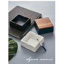 Nordic Style Ashtray with Lid Retro Simple Cigarettes Smoker Accessory