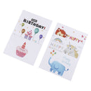6pcs/set thank you cards birthday card for kids note cards with envelopes 3C