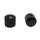 4x Black Tone Volume Control Knob Dome Buttons w/ Wrench for Electric Guitar