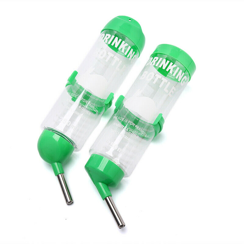 250ml Plastic Hamster Drinker Water Bottle Dispenser Hanging Pet Drinking BSEAU