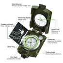 Professional Military Army Metal Sighting Clinometer Camping Compass Hiking C5V7