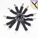 2pcs Triangle Suspender Bed Mattress Sheet Straps Clips Grippers Fasteners LJ