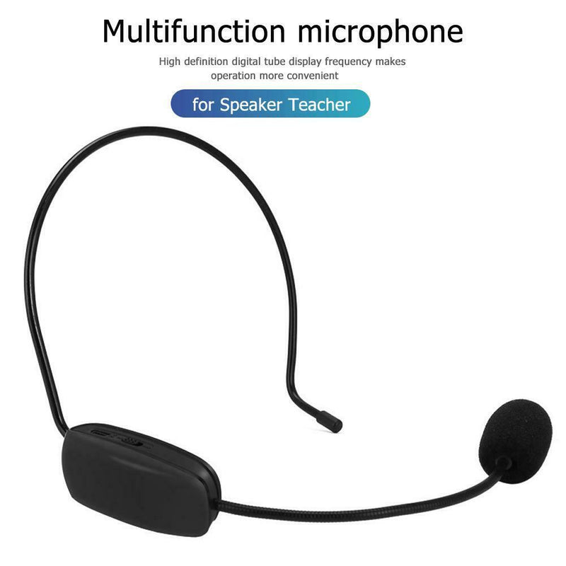 Wireless Headset Microphone Handsfree Mic for Speaker Teacher Meeting Classroom