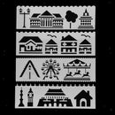 9Pc Fine Metal Hollow Drawing Ruler Painting Stencil For Journal Note Book Diary