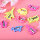 8PCS Animal Pencil Sharpener Cartoon Stationery Plastic Pencil Sharpeners OZ