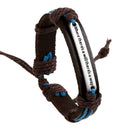 DIY Men Cuff Surfer Tribal Hemp braided Wrap Wrist Faux Leather Bracelet JRS