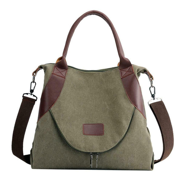Women Large Totes Shopping Bag Handbag Shoulder Messenger Bags (Army Green)