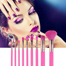 9pcs Pink Makeup Brushes Foundation Powder Eye Shadow Brush Cosmetic Tool