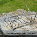 Barbecue Picnic Stainless Steel Portable Pot Holder Bracket Travel Outdoor
