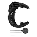 Silicone Band for Suunto Spartan Ultra Solid Color Strap Bracelet (Black) A