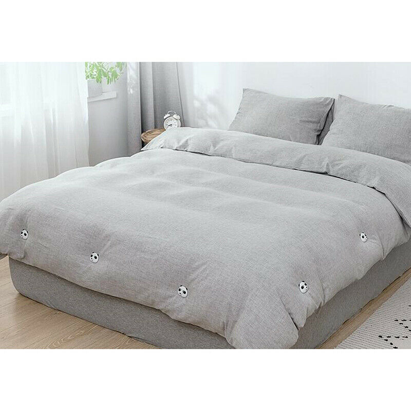 8pcs Panda Buckle Bed Sheet Non-Slip Quilt Cover Buckle Fixer Clip Clothing Pe%!