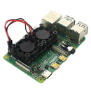 5V Dual Cooling w/ Thermal Adhesive Fan For Raspberry Pi 4 Generation Radiator
