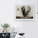 Elephant 5D DIY Round Diamond Painting Embroidery Kits Cross Stitch Mosaic