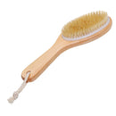 Full Body Natural Bristle Dry Skin Exfoliation Brush massager Cleaner Scrubber*